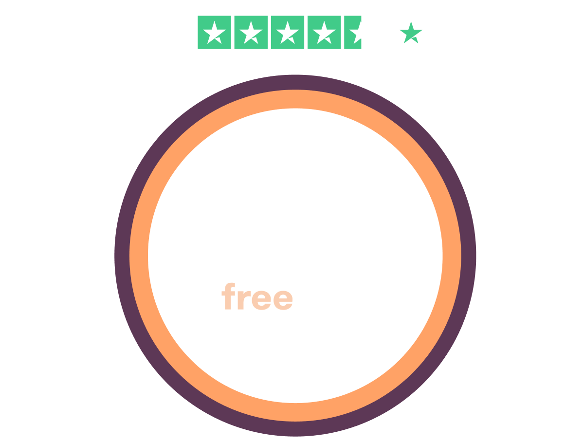 £100 free trades ISA offer with 4.5/5 Trustpilot logo