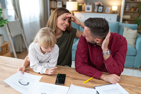 A family discussing IHT, Getty