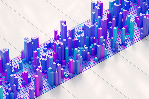 Multicoloured vertical bars, Getty