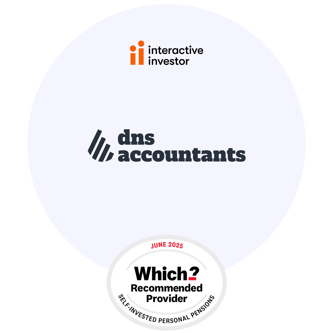 dns accountants and interactive investor partner image with which logo