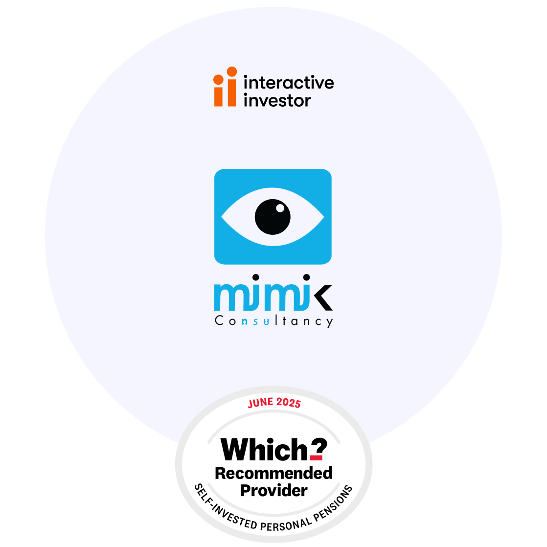 mimik and Interactive Investor partner image with which logo