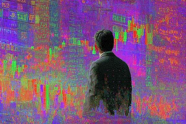 Finimize trader against market background
