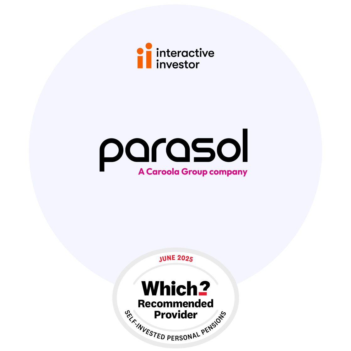 parasol and interactive investor partner image with which logo