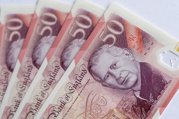 £50 banknotes