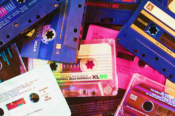 Cassette tapes from the 1980s