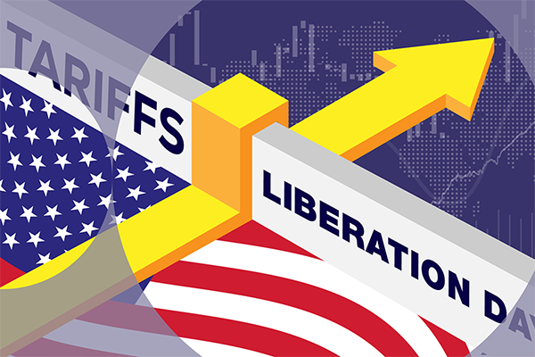 Aberdeen image of tariffs and Liberation Day sign