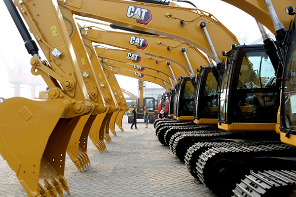 Caterpillar diggers, Getty