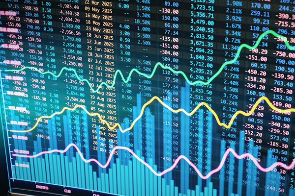 Colourful trading screen