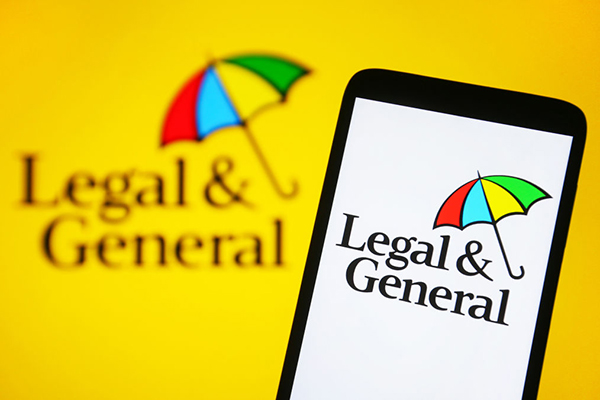L&G logo against yellow background, Getty