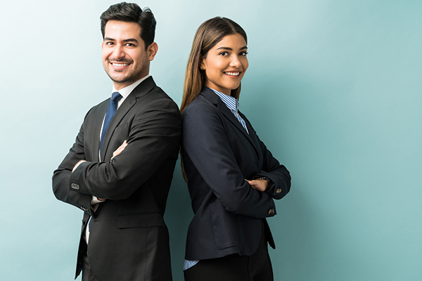 Fund managers standing their ground with their arms folded