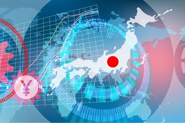 Aberdeen image of Japan map and financial charts