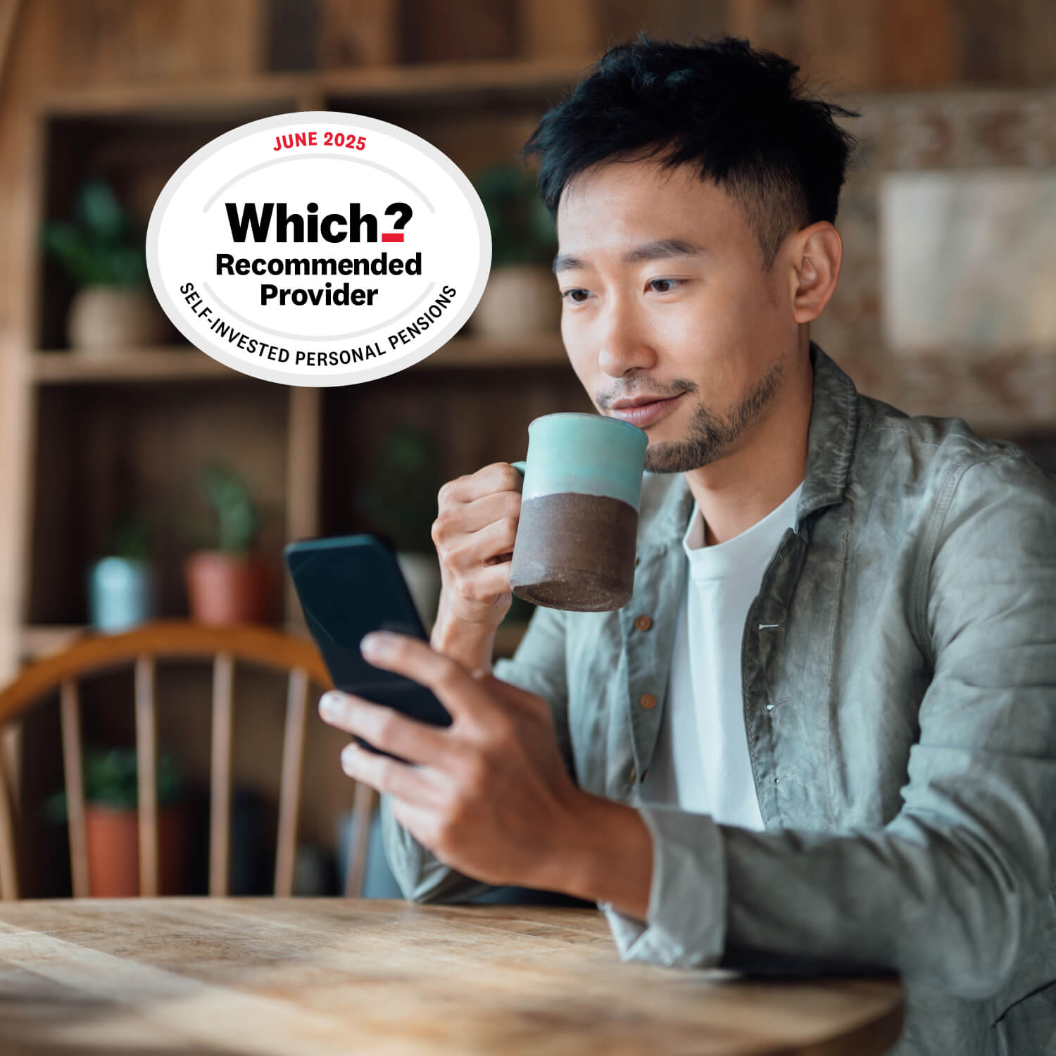 Man on mobile phone - Which Award