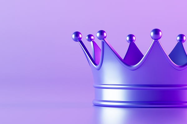 A purple crown