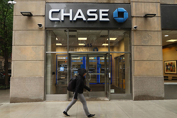 Branch of Chase bank in New York, Getty