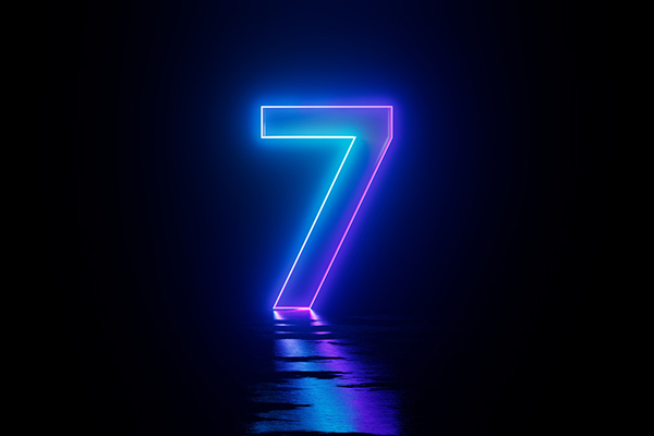 Neon number seven