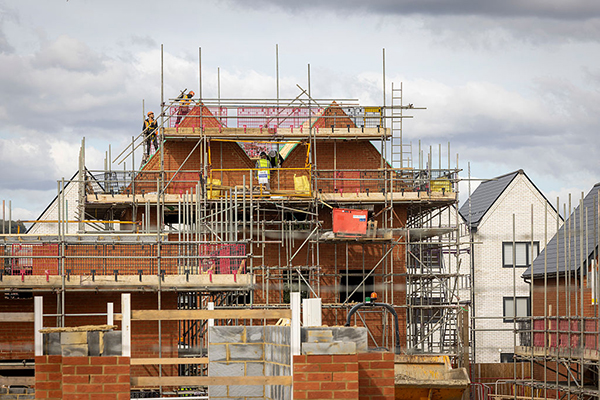 Taylor Wimpey homes under construction, Getty