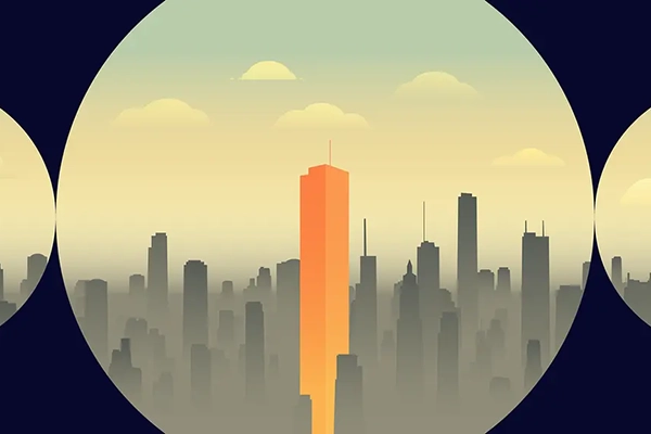 Aberdeen image of a golden tower rising from the mist