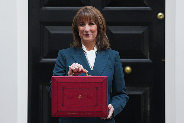 Rachel Reeves outside Downing Street, Getty