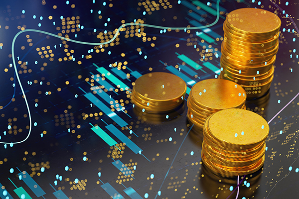 Market graph and cash pile