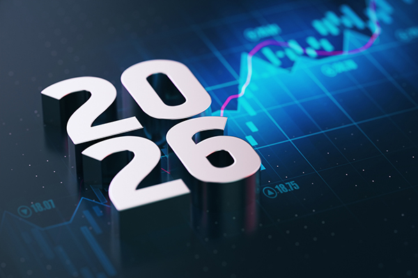 2026 written over financial chart