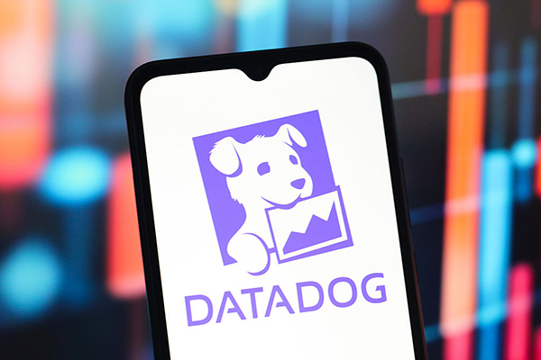 DataDog logo on smartphone, Getty