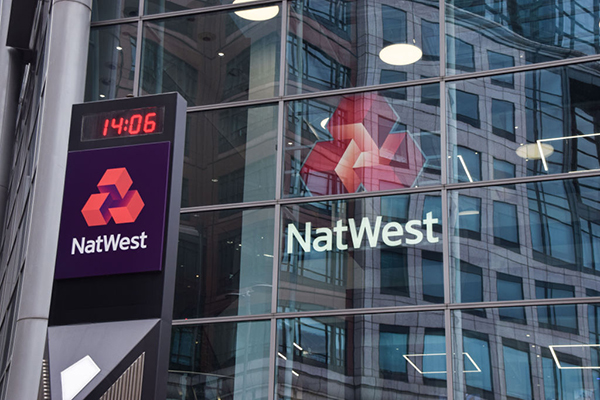 NatWest logo on office, Getty