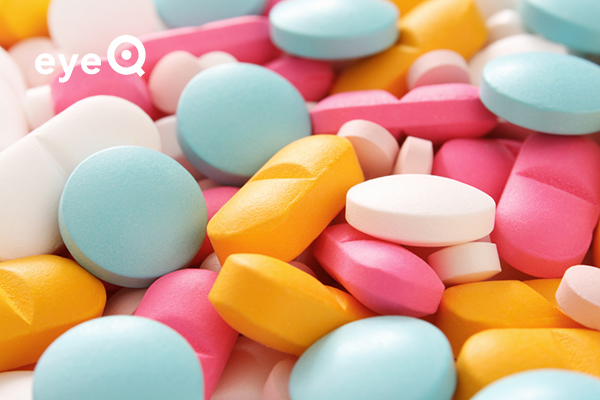 eyeQ colourful pills