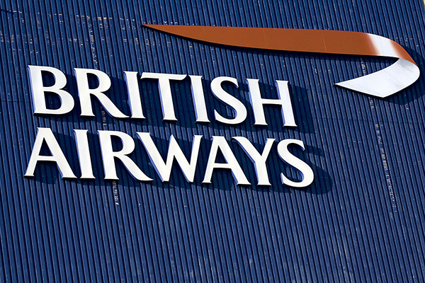 British Airways logo at Heathrow, Getty