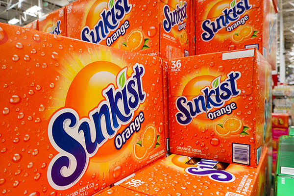 Boxes of Sunkist made by Nichols