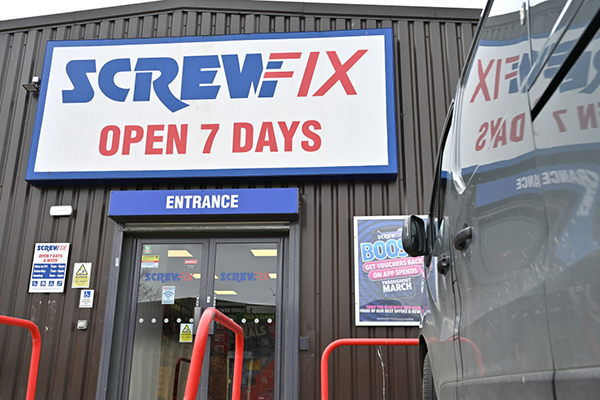 Screwfix store in Essex, Getty