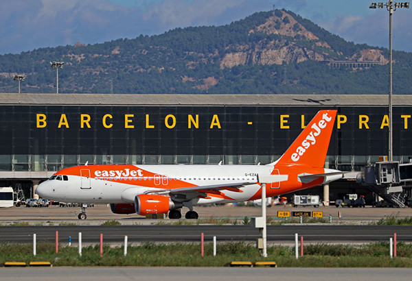 easyJet plane at Barcelona airport, Getty