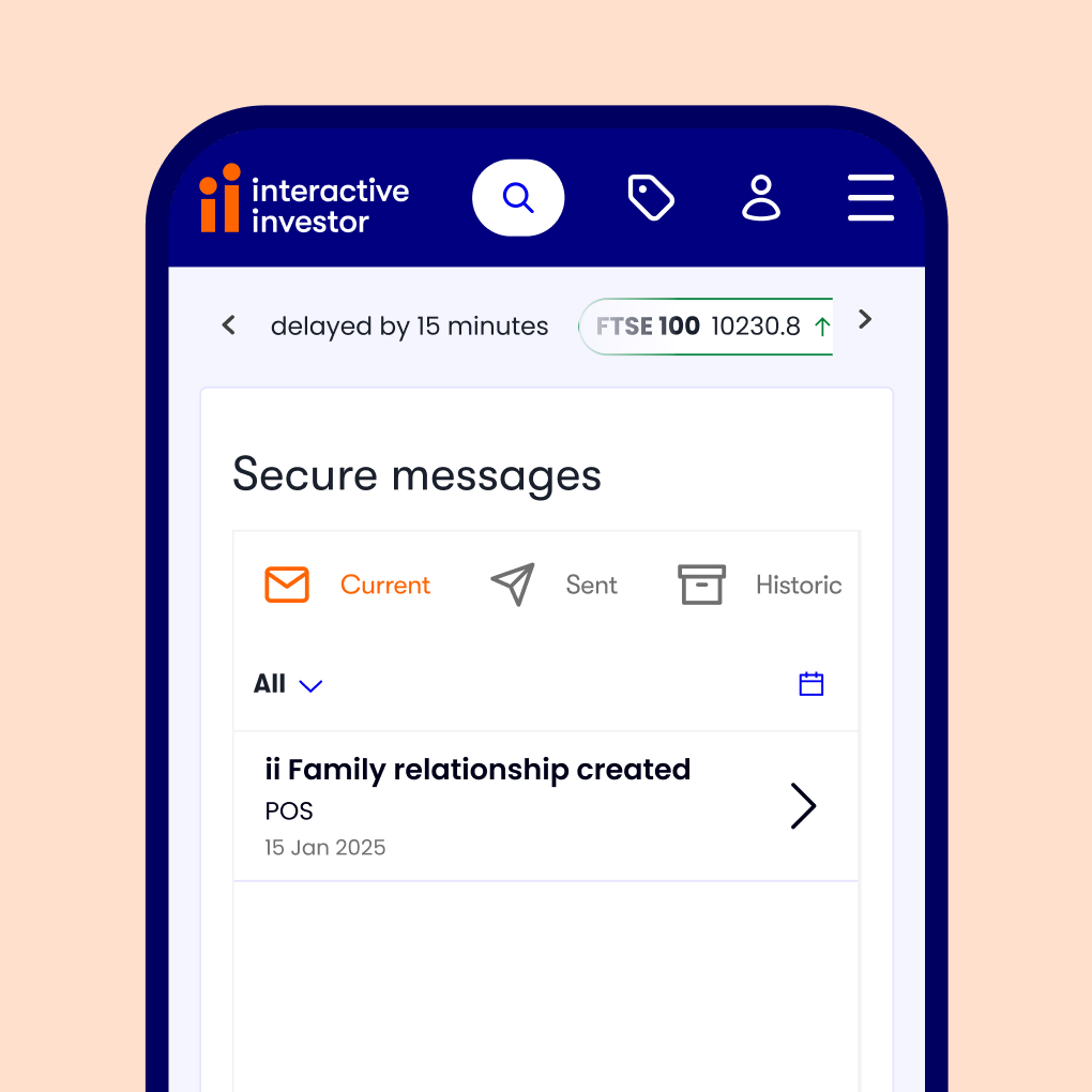 Step 3 - You'll get a secure message to confirm your plans are linked. 