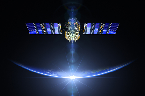 Satellite in space