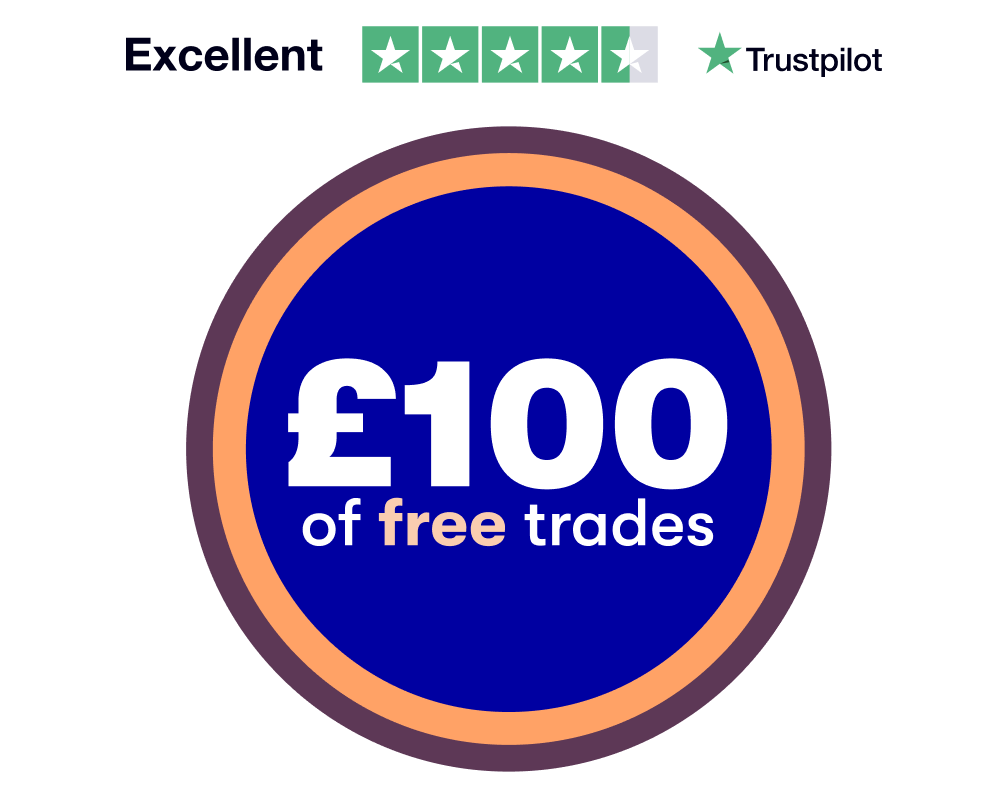 £100 free trades offer with trustpilot rating