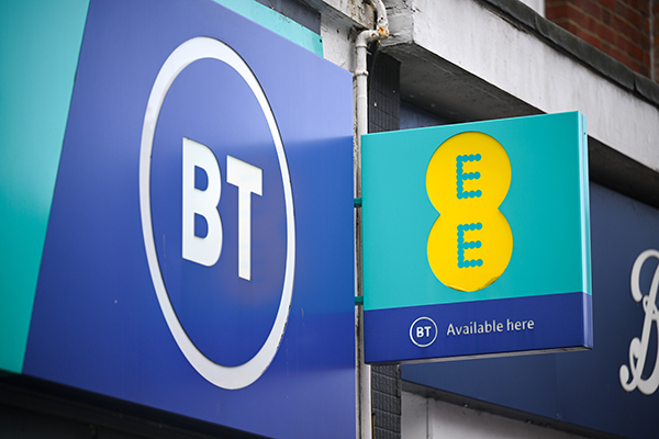 BT and EE sign, Getty