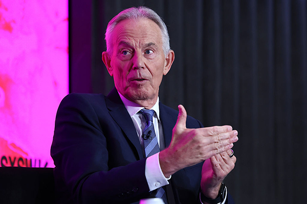 Tony Blair speaking at SXSW London, Getty