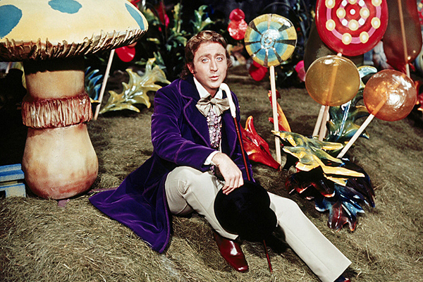 Gene Wilder as Willy Wonka in the film Charlie and the Chocolate Factory, Getty