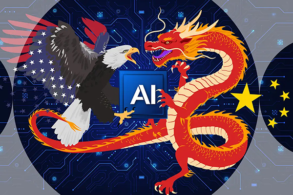 Aberdeen illustration of eagle and dragon