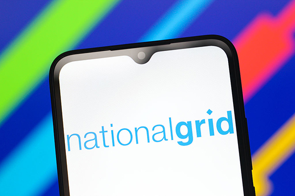 National Grid logo on a smartphone, Getty