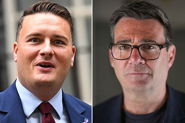 Wes Streeting and Andy Burnham, Getty