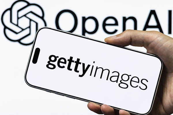Getty Images and Open AI logos, Getty