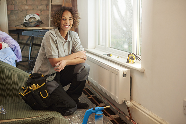 Female plumber