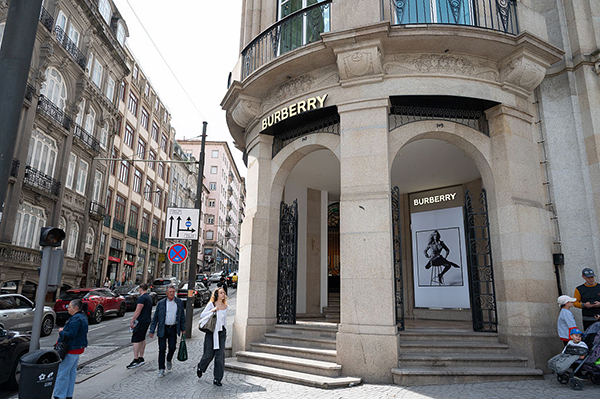 Burberry store in Porto, Getty