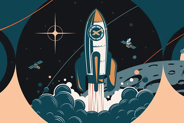 Aberdeen illustration of a rocket