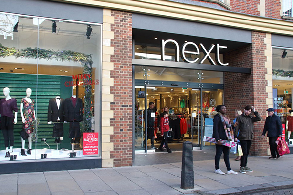Next shop front in Cambridge, Getty