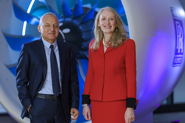Rolls-Royce CEO Tufan Erginbilgic and CFO Helen McCabe via Flickr