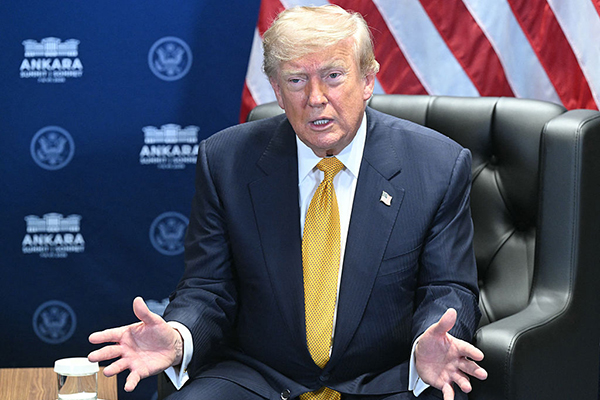 Donald Trump at NATO summit in Ankara, Getty