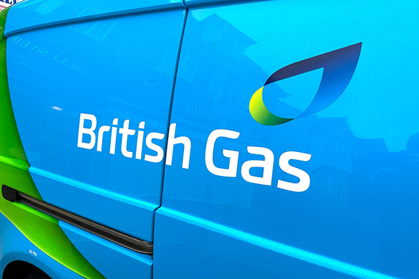 British Gas logo on a van, Getty