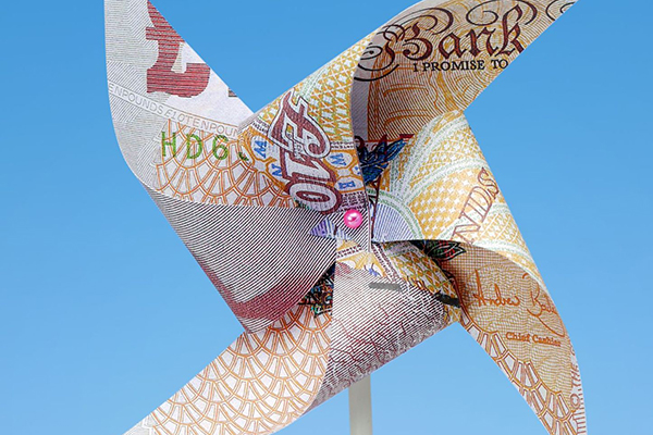 British banknote windmill
