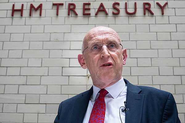 Chancellor John Healey at the Treasury, Getty